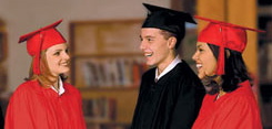 high school caps and gowns